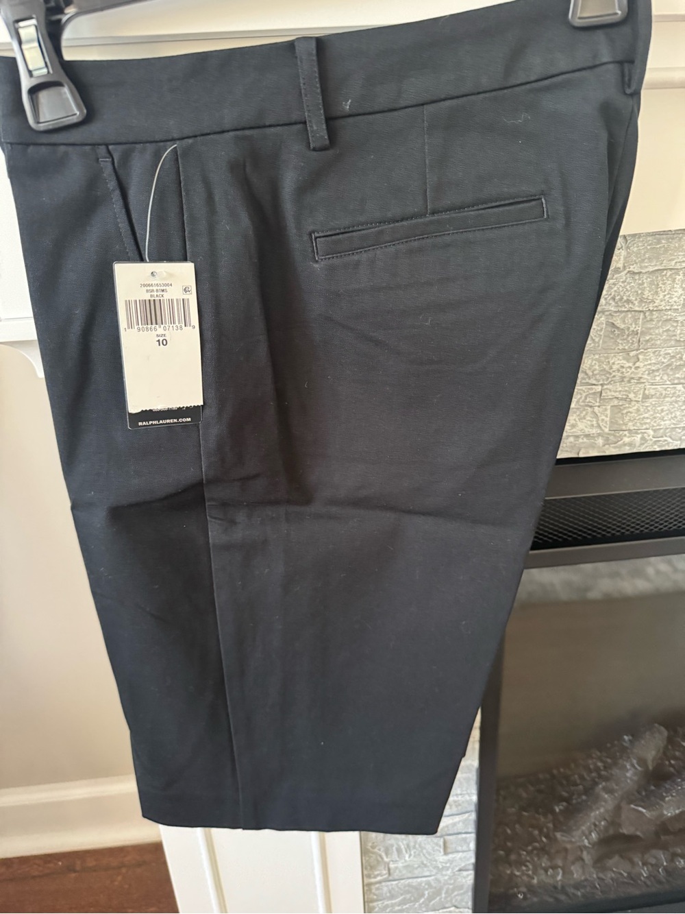 Lauren Ralph Lauren Bermuda Shorts Women’s Black Bi-Stretch Twill NWT